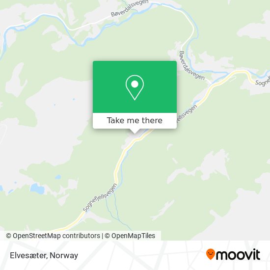 Elvesæter map