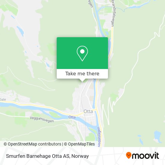 Smurfen Barnehage Otta AS map