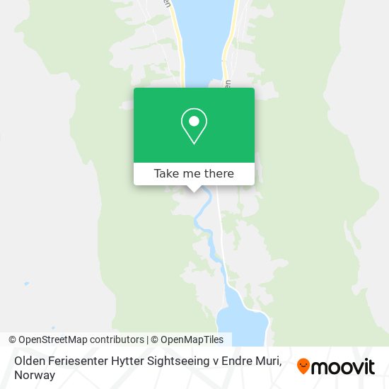 Olden Feriesenter Hytter Sightseeing v Endre Muri map