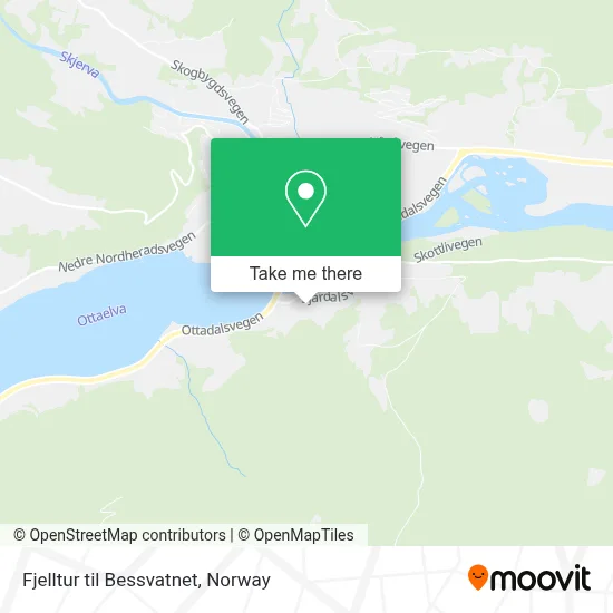 Fjelltur til Bessvatnet map