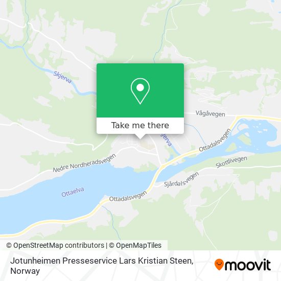 Jotunheimen Presseservice Lars Kristian Steen map