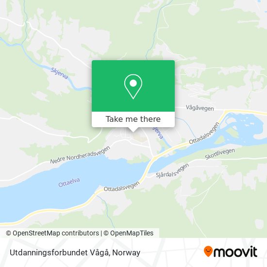 Utdanningsforbundet Vågå map