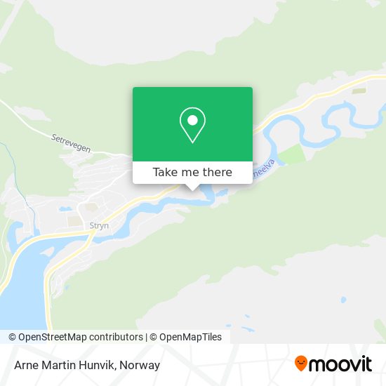 Arne Martin Hunvik map