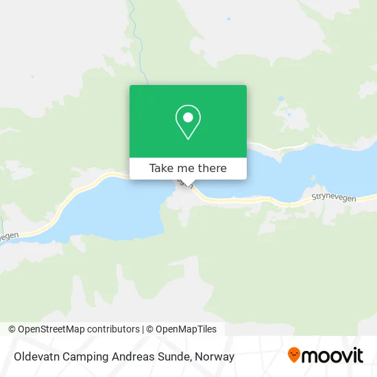 Oldevatn Camping Andreas Sunde map