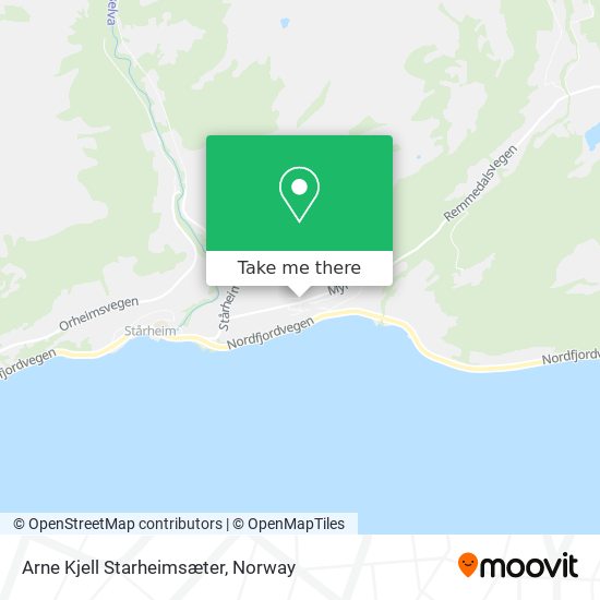 Arne Kjell Starheimsæter map