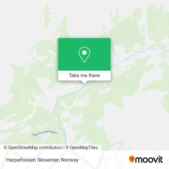 Harpefossen Skisenter map
