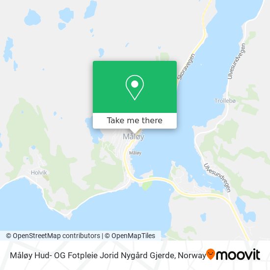 Måløy Hud- OG Fotpleie Jorid Nygård Gjerde map