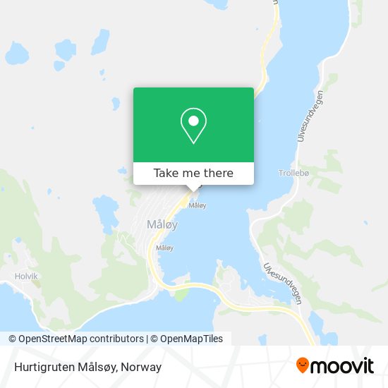Hurtigruten Målsøy map