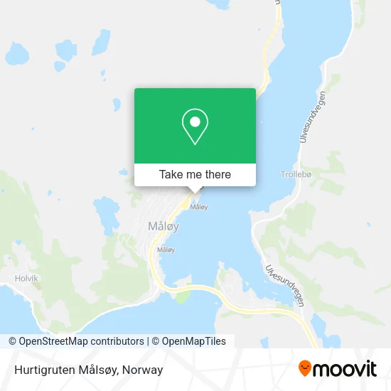 Hurtigruten Målsøy map