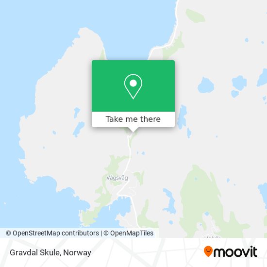 Gravdal Skule map