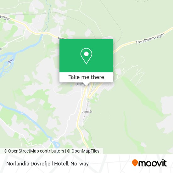 Norlandia Dovrefjell Hotell map