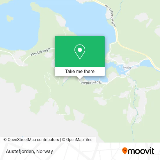 Austefjorden map