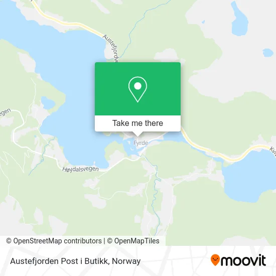 Austefjorden Post i Butikk map