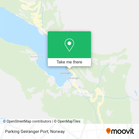 Parking Geiranger Port map