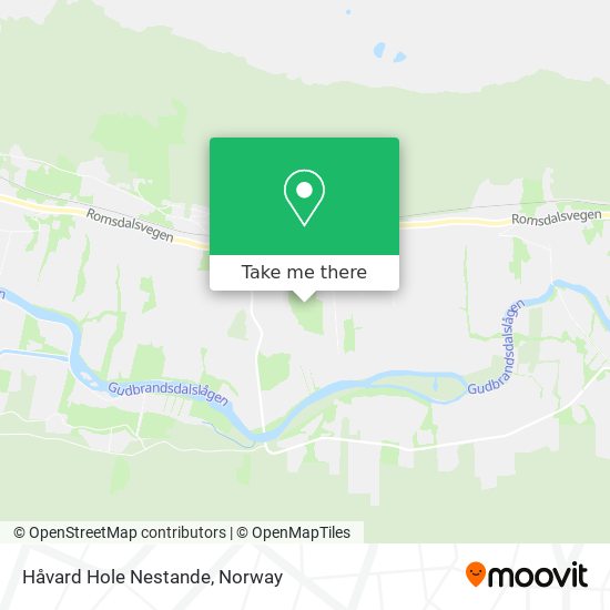 Håvard Hole Nestande map