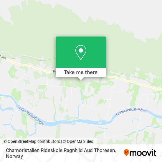 Chamoristallen Rideskole Ragnhild Aud Thoresen map