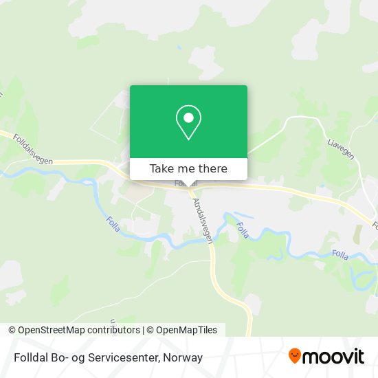 Folldal Bo- og Servicesenter map