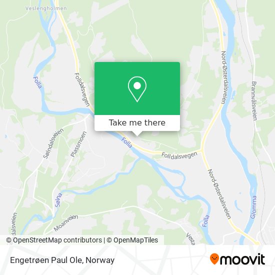 Engetrøen Paul Ole map