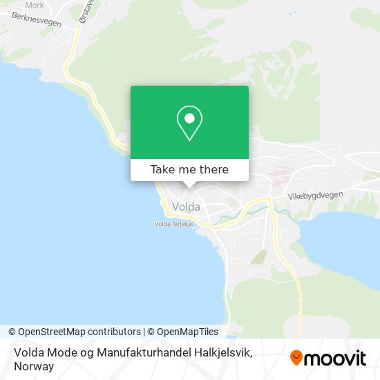 Volda Mode og Manufakturhandel Halkjelsvik map