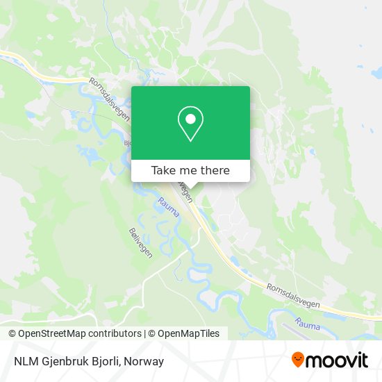 NLM Gjenbruk Bjorli map