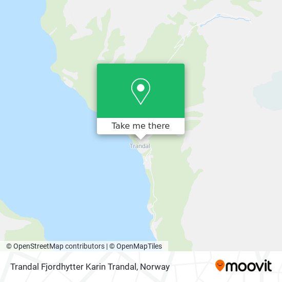 Trandal Fjordhytter Karin Trandal map