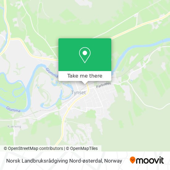 Norsk Landbruksrådgiving Nord-østerdal map