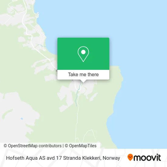Hofseth Aqua AS avd 17 Stranda Klekkeri map