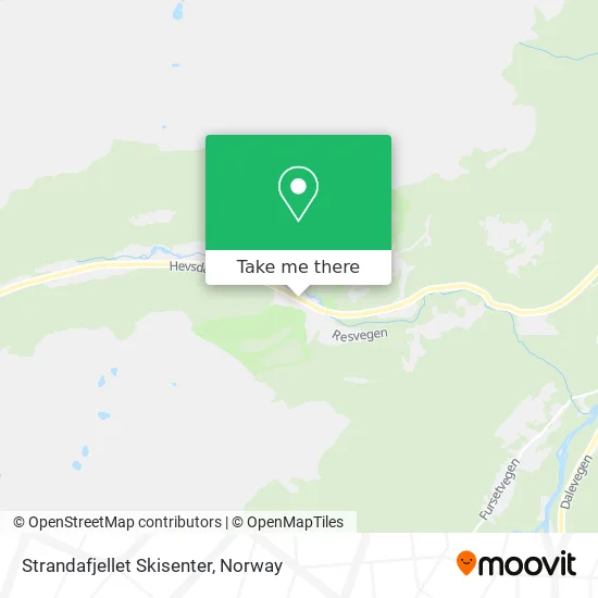 Strandafjellet Skisenter map