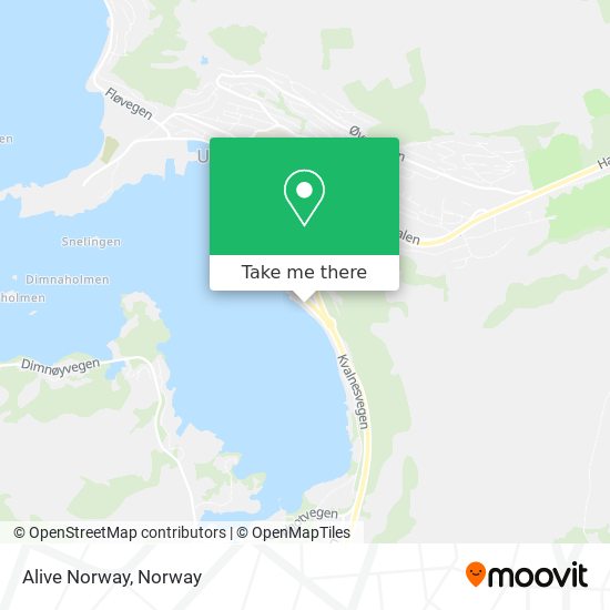 Alive Norway map