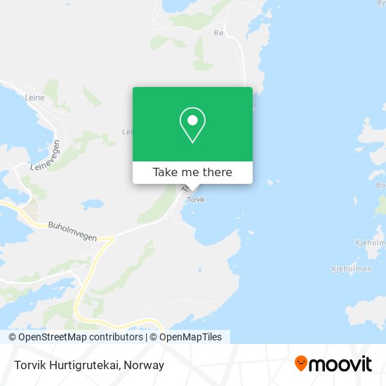 Torvik Hurtigrutekai map