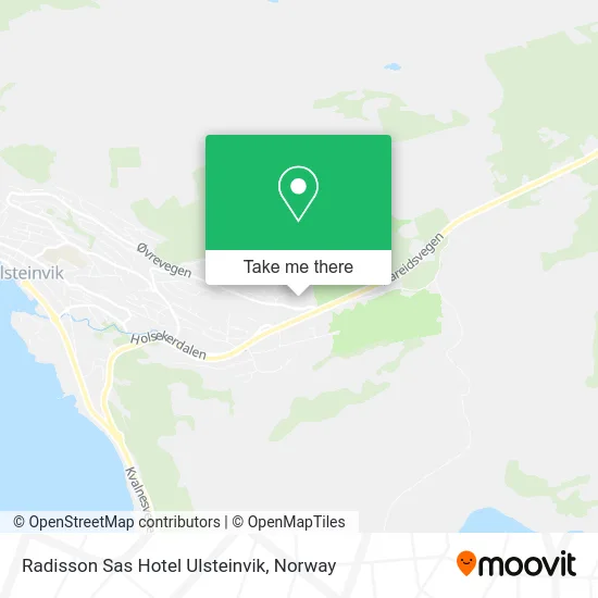 Radisson Sas Hotel Ulsteinvik map