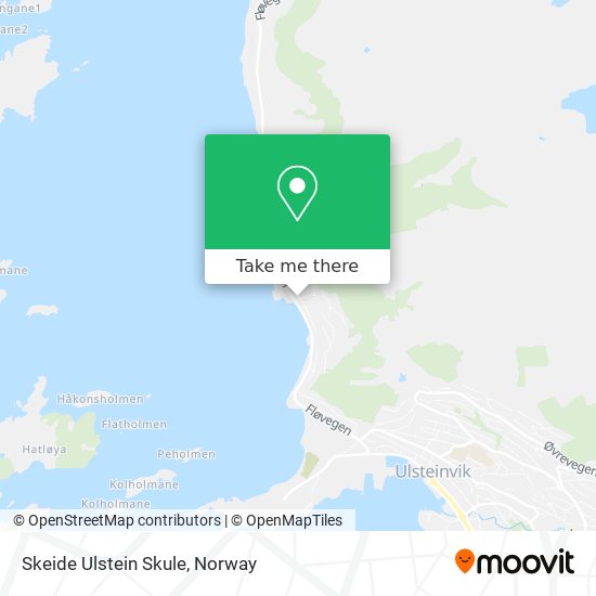 Skeide Ulstein Skule map