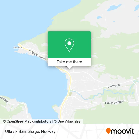 Ullavik Barnehage map