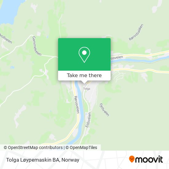 Tolga Løypemaskin BA map