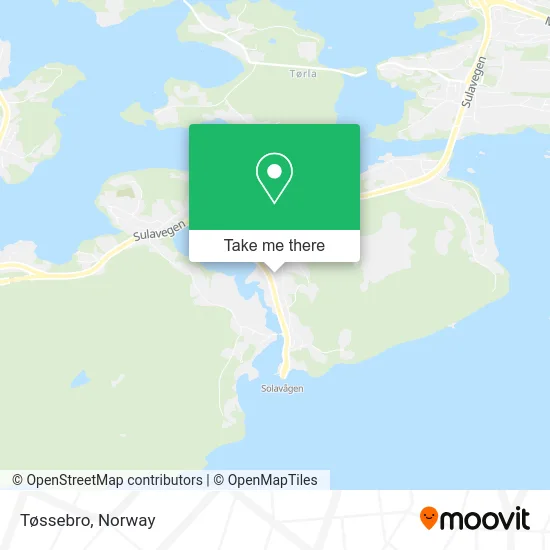 Tøssebro map