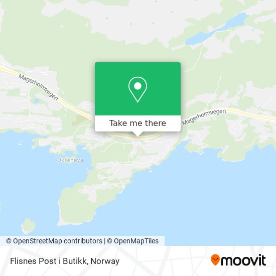 Flisnes Post i Butikk map