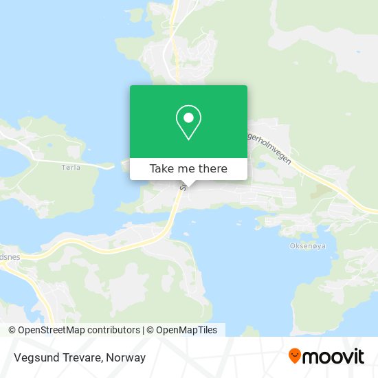 Vegsund Trevare map