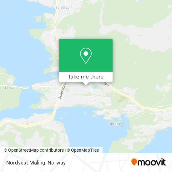 Nordvest Maling map