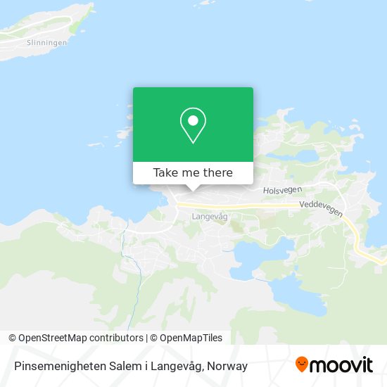 Pinsemenigheten Salem i Langevåg map