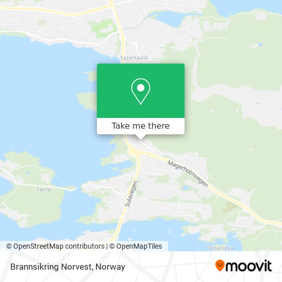 Brannsikring Norvest map