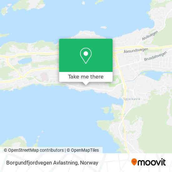Borgundfjordvegen Avlastning map