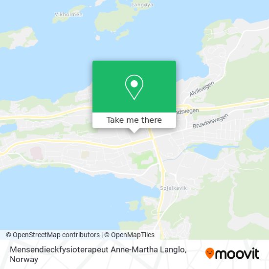 Mensendieckfysioterapeut Anne-Martha Langlo map