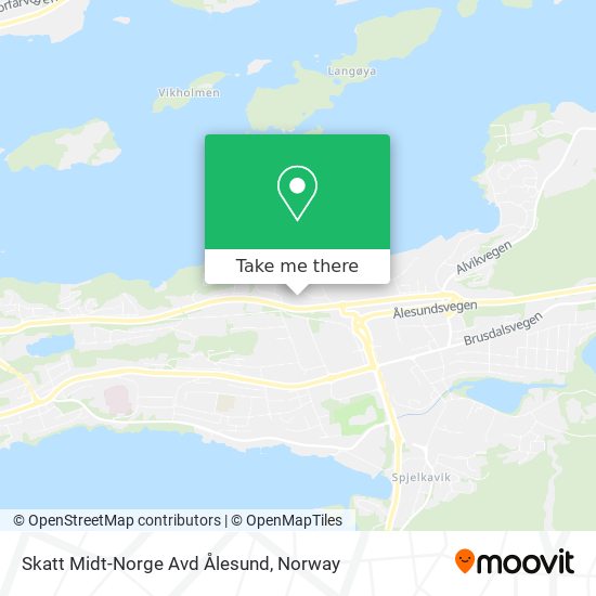 Skatt Midt-Norge Avd Ålesund map