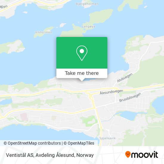 Ventistål AS, Avdeling Ålesund map