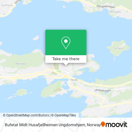 Bufetat Midt Husafjellheimen Ungdomshjem map