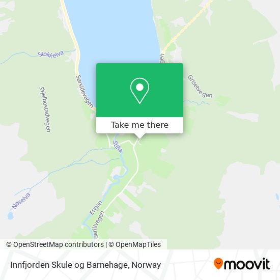 Innfjorden Skule og Barnehage map