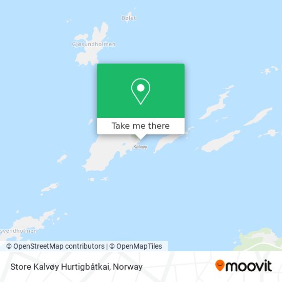 Store Kalvøy Hurtigbåtkai map
