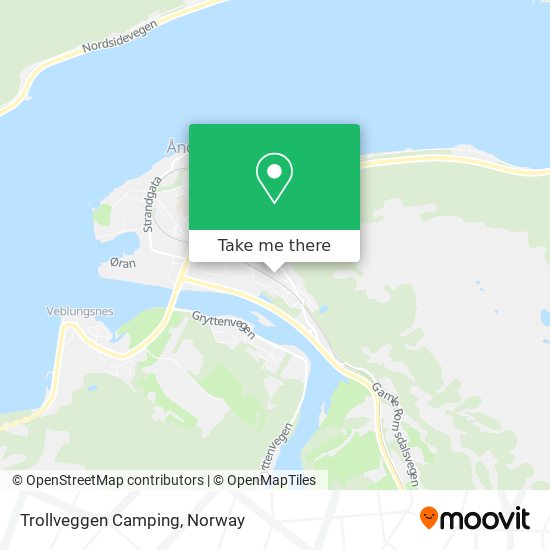 Trollveggen Camping map