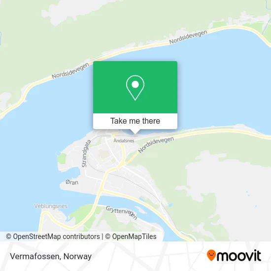 Vermafossen map