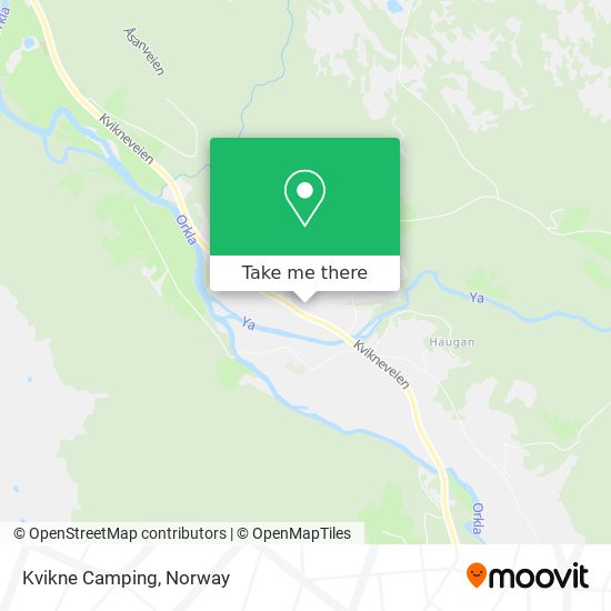 Kvikne Camping map